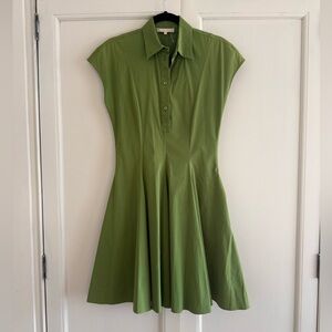 Michael Kors Collection Cotton Cap Sleeve Shirt Dress